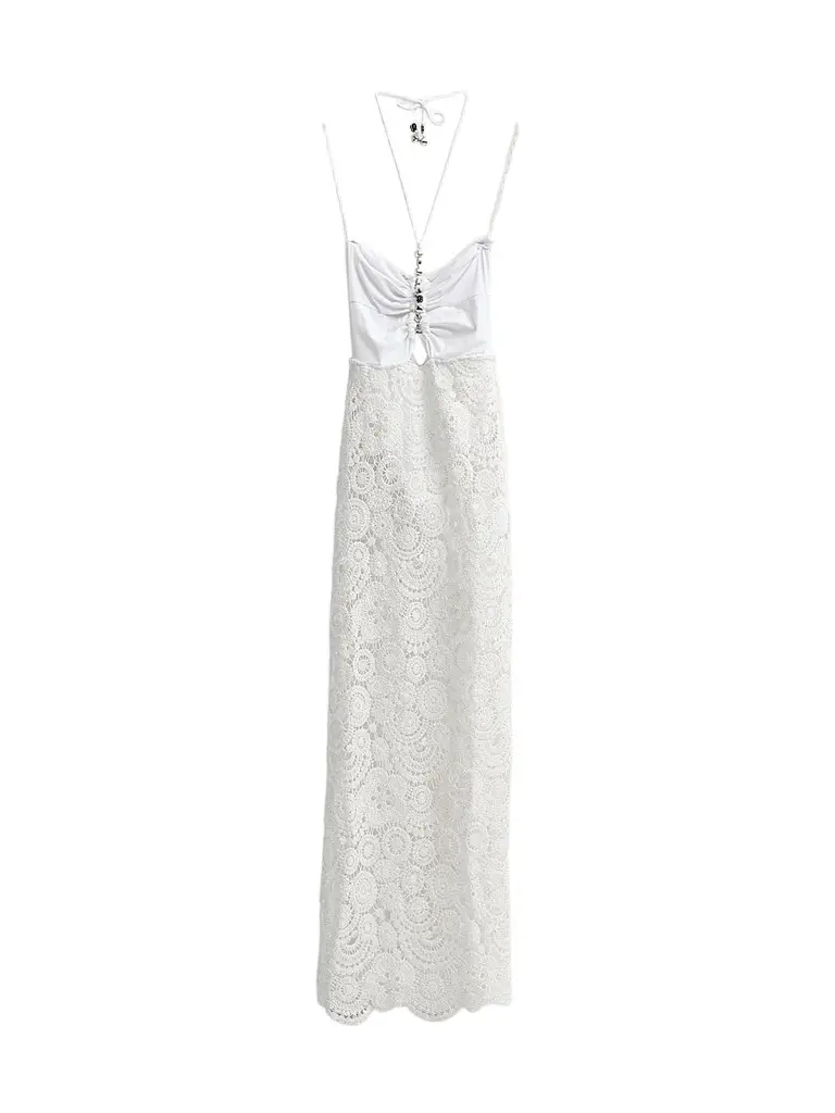 PatBo Women's Gal Embroidered Maxi Dress - White | Image 1 PatBo Women's Gal Embroidered Maxi Dress - White | Image 1
