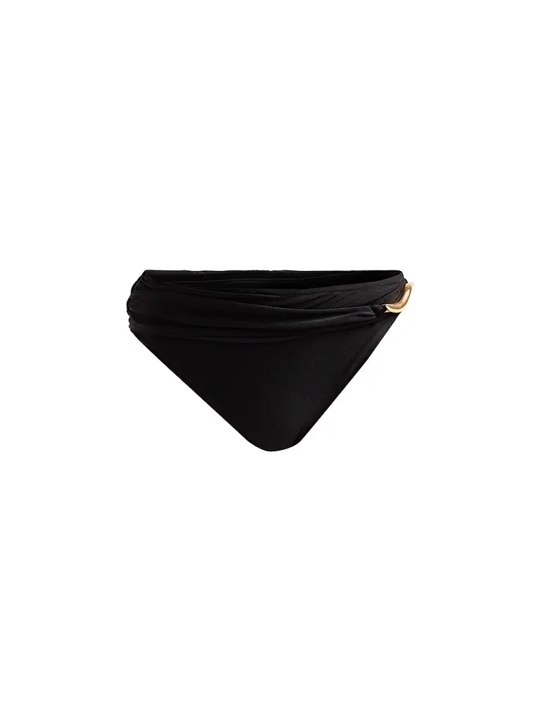 PatBo Women's Aurora High-Rise Bikini Bottom - Black | Image 1 PatBo Women's Aurora High-Rise Bikini Bottom - Black | Image 1