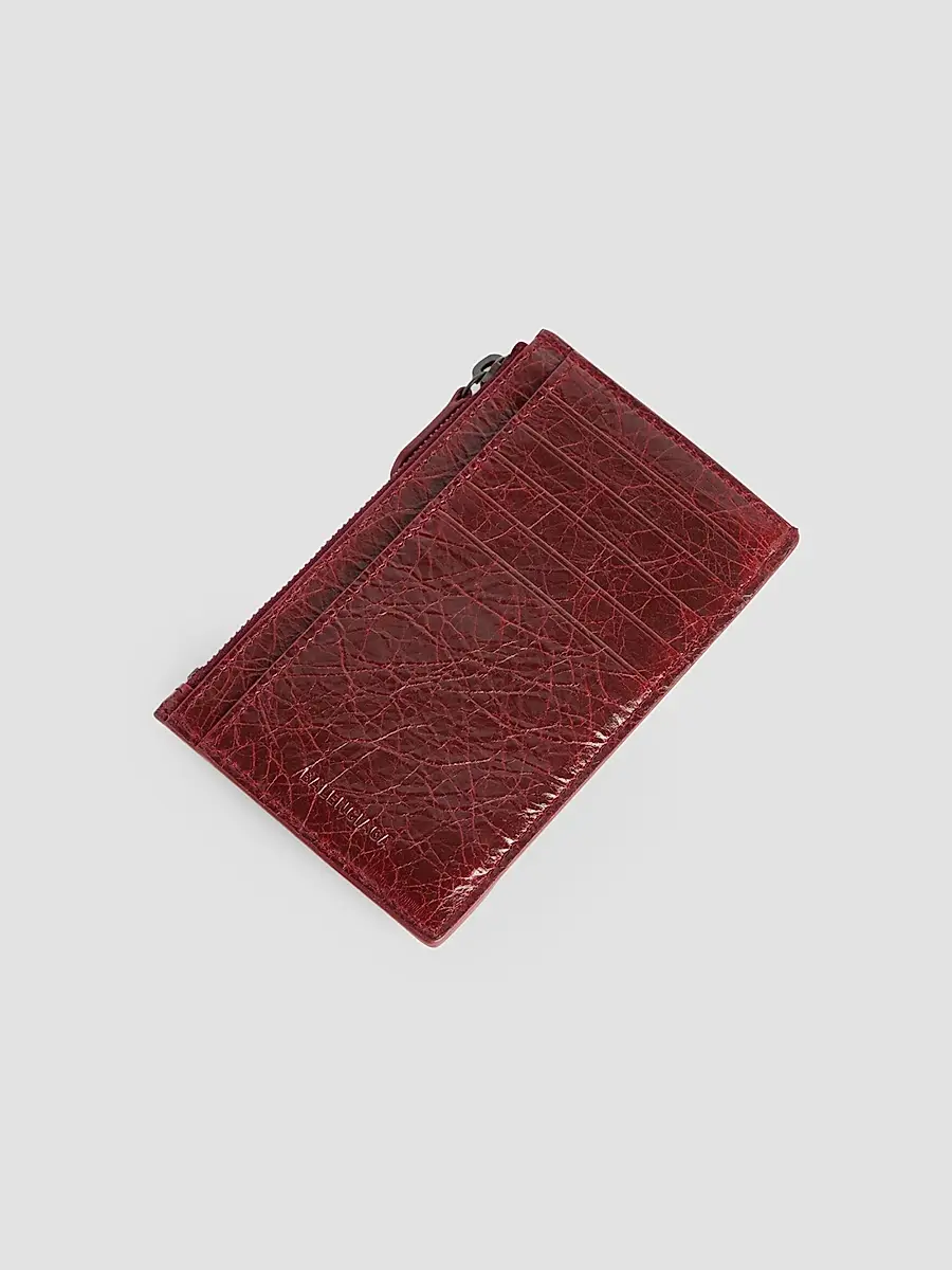 Balenciaga Women's Le City Long Coin and Card Holder - Berry Red | Thumbnail 2