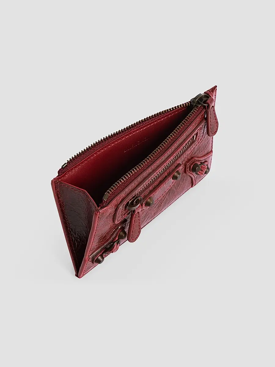 Balenciaga Women's Le City Long Coin and Card Holder - Berry Red | Thumbnail 3
