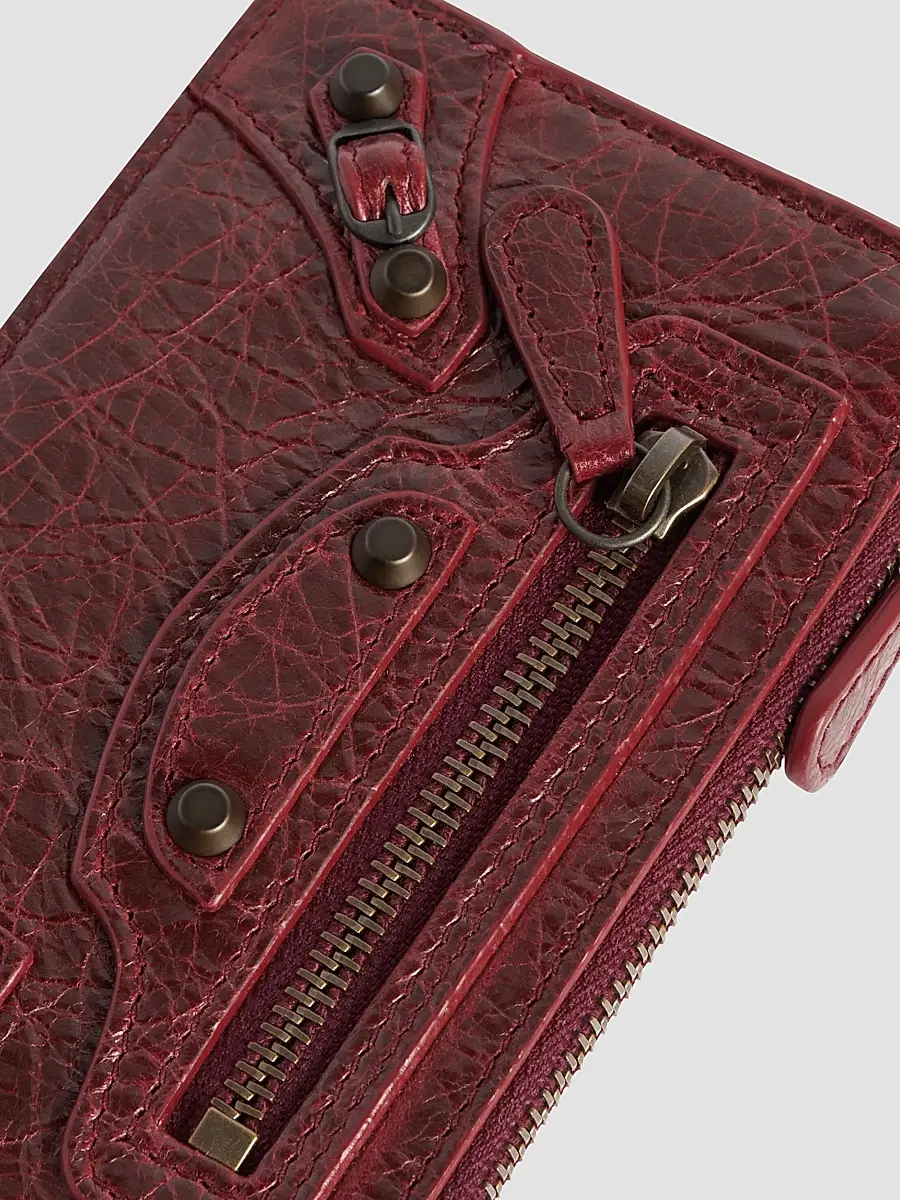 Balenciaga Women's Le City Long Coin and Card Holder - Berry Red | Thumbnail 4