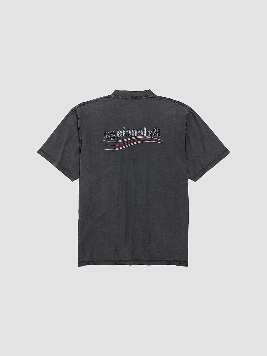 Balenciaga Men's Political Campaign Inside-Out Large Fit T-Shirt | Thumbnail 2