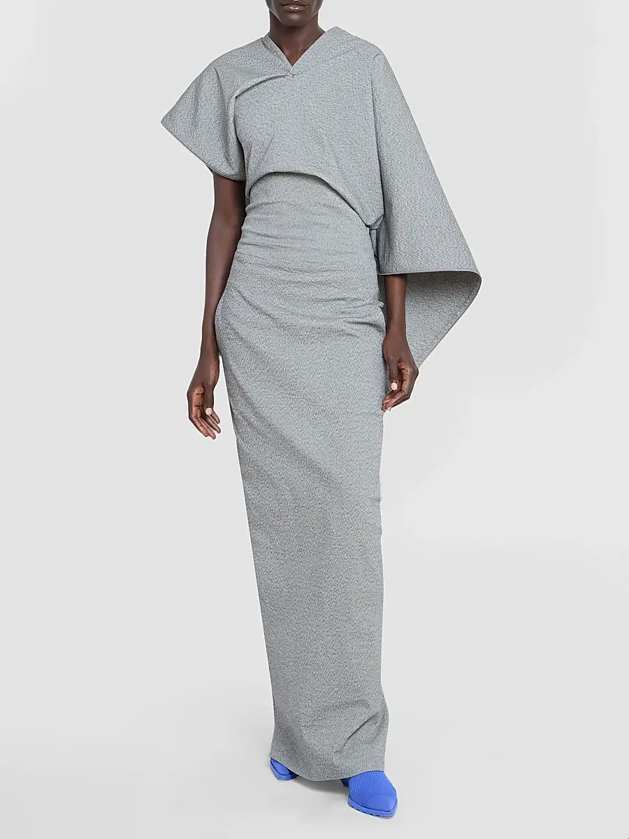 Issey Miyake Women's Allow Pebbled Drape Maxi Dress | Thumbnail 2