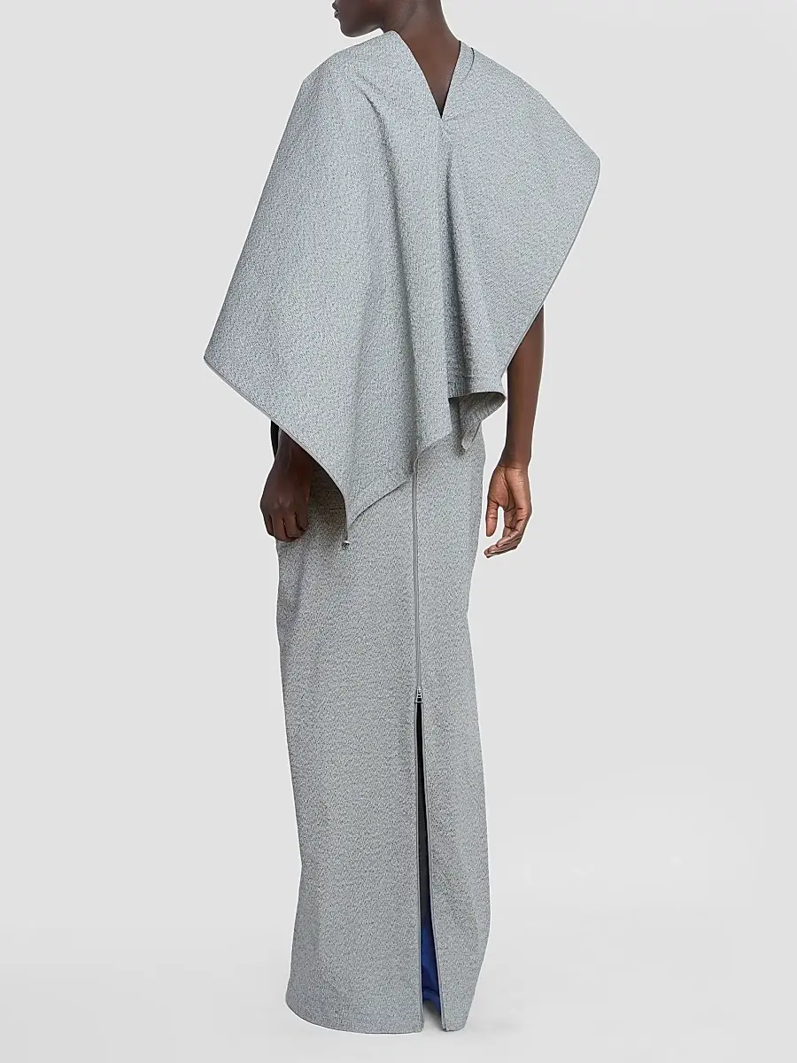 Issey Miyake Women's Allow Pebbled Drape Maxi Dress | Thumbnail 3