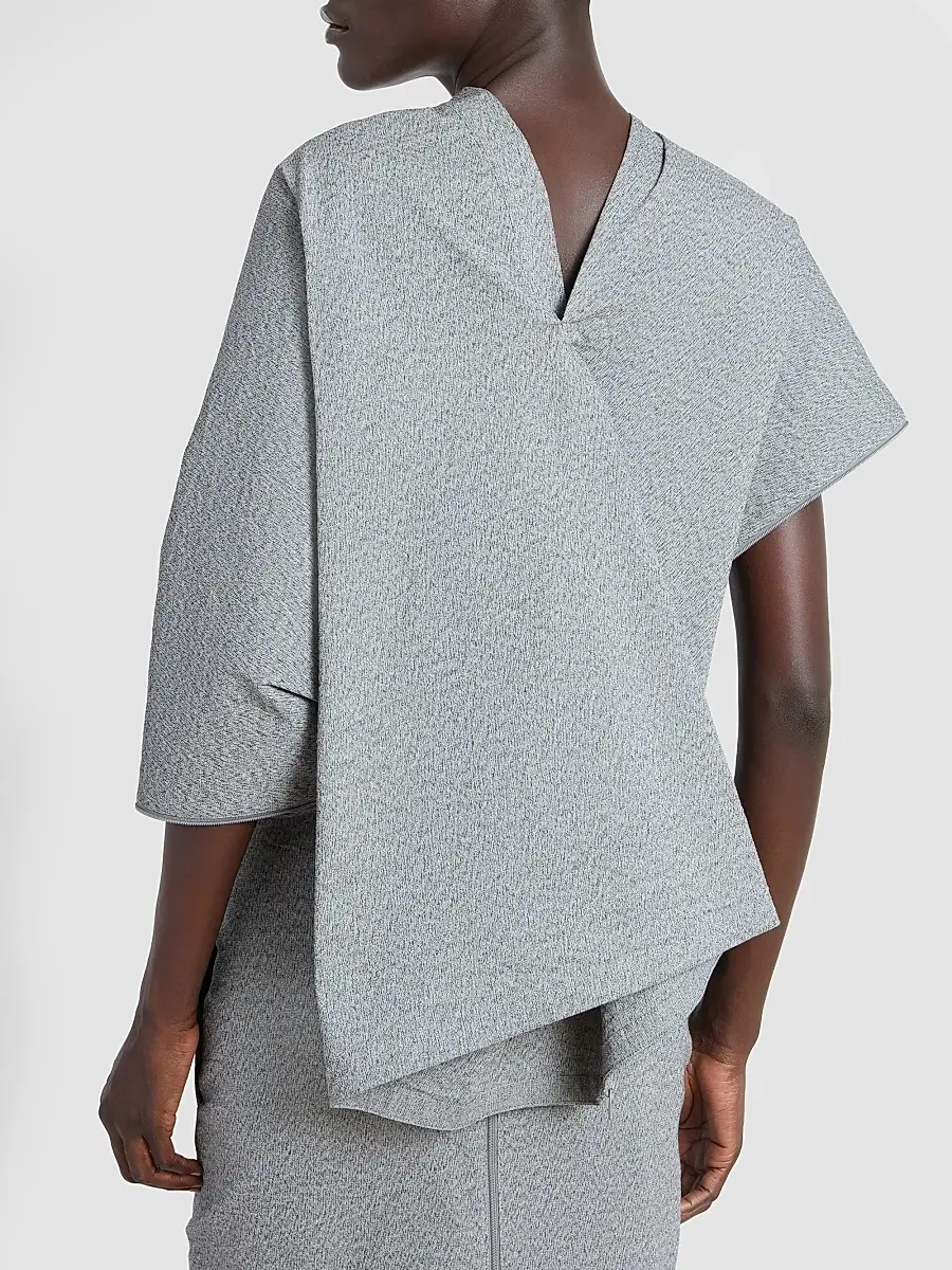 Issey Miyake Women's Allow Pebbled Drape Maxi Dress | Thumbnail 5