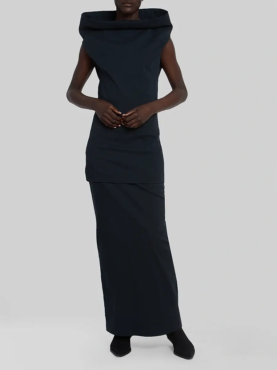 Issey Miyake Women's Allow Funnel Neck Shirt | Thumbnail 2