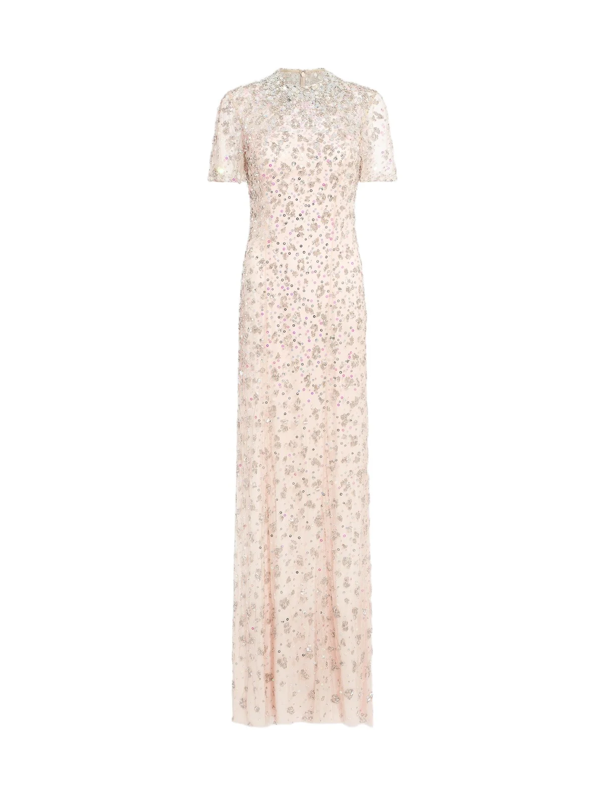 Women's Orchid Embellished Tulle Column Gown Women's Orchid Embellished Tulle Column Gown