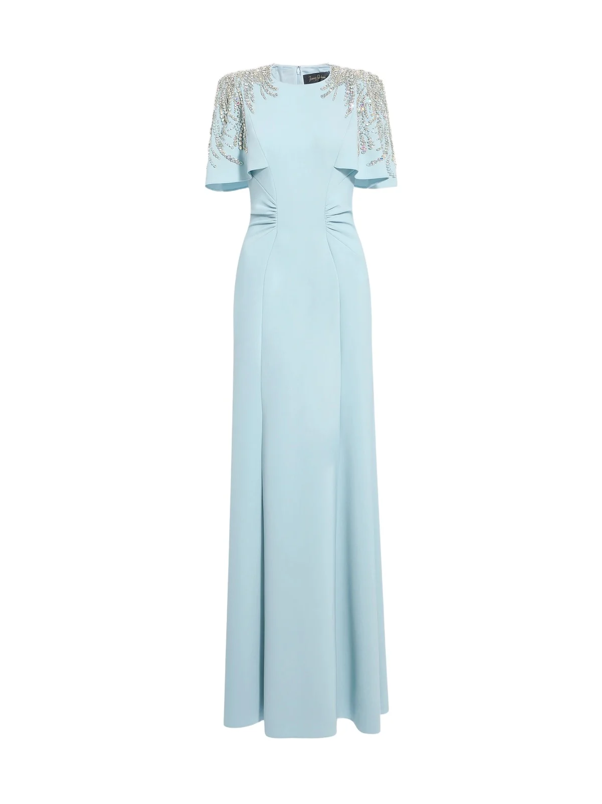 Women's Petal Embellished Stretch Crêpe Sheath Gown