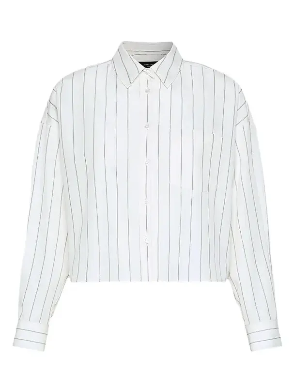 Women's Cotton Shirt with a Contrasting Back Women's Cotton Shirt with a Contrasting Back