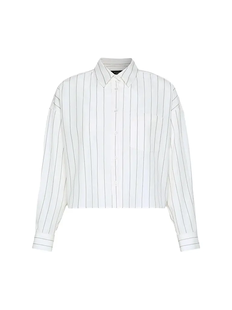 Weekend Max Mara Women's Cotton Shirt with a Contrasting Back | Image 1 Weekend Max Mara Women's Cotton Shirt with a Contrasting Back | Image 1