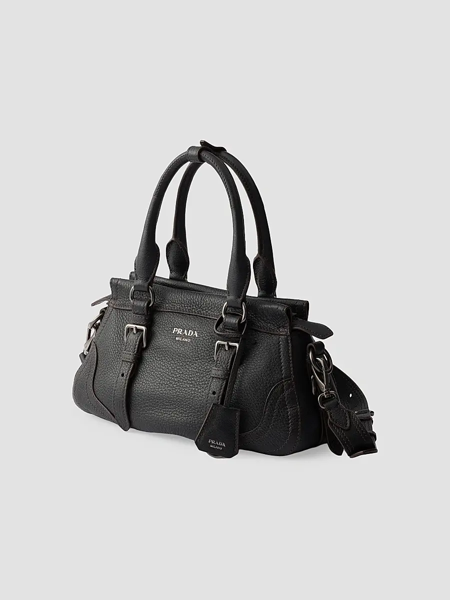 Prada Women's Large Leather Tote Bag | Thumbnail 2 Prada Women's Large Leather Tote Bag | Thumbnail 2