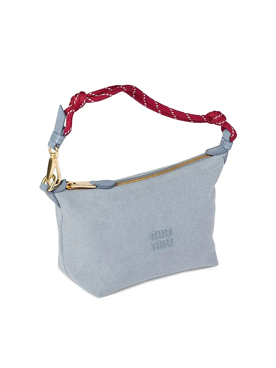 Miu Miu Women's Gabardine Pouch | Thumbnail 2 Miu Miu Women's Gabardine Pouch | Thumbnail 2