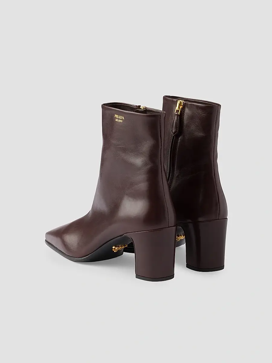 Prada Women's Leather Booties | Thumbnail 3 Prada Women's Leather Booties | Thumbnail 3