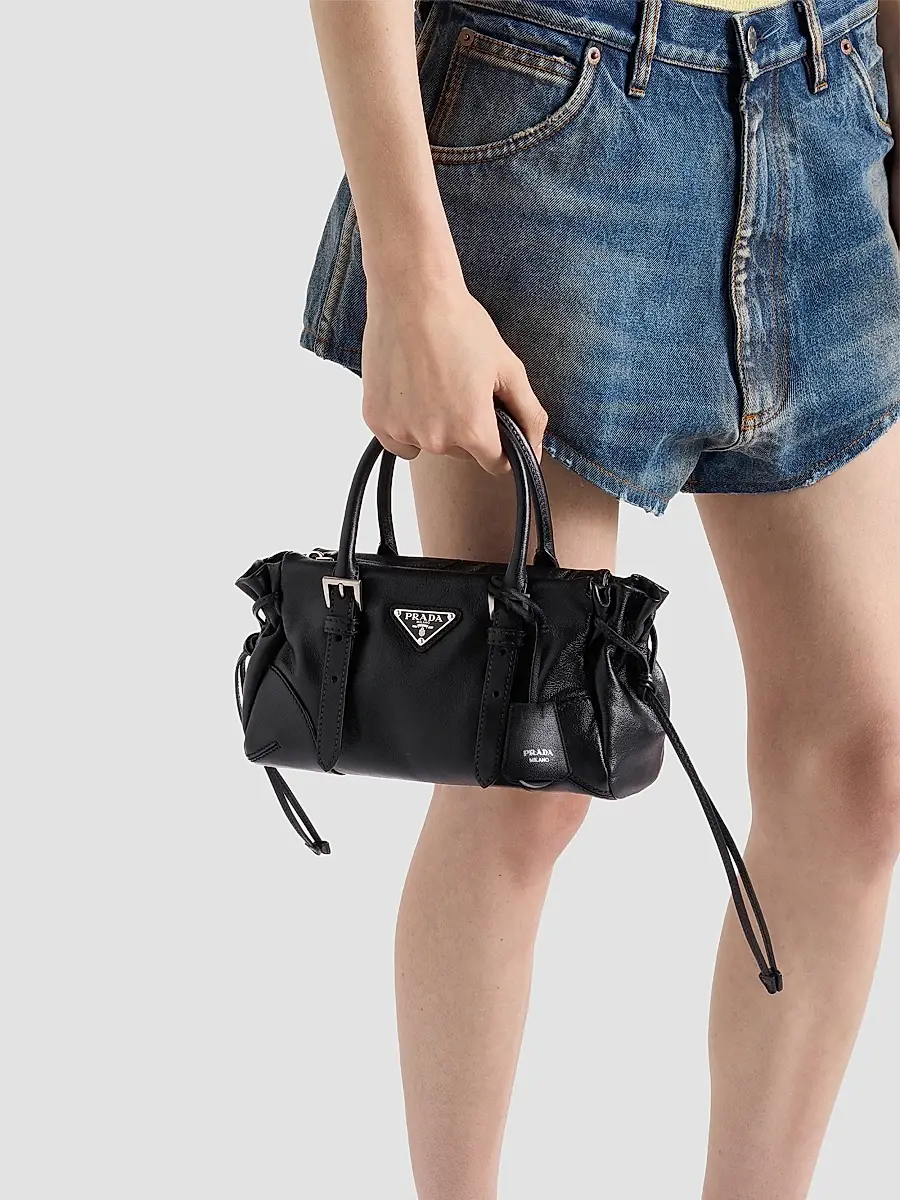 Prada Women's Karin Small Leather Top Handle Bag | Thumbnail 2 Prada Women's Karin Small Leather Top Handle Bag | Thumbnail 2