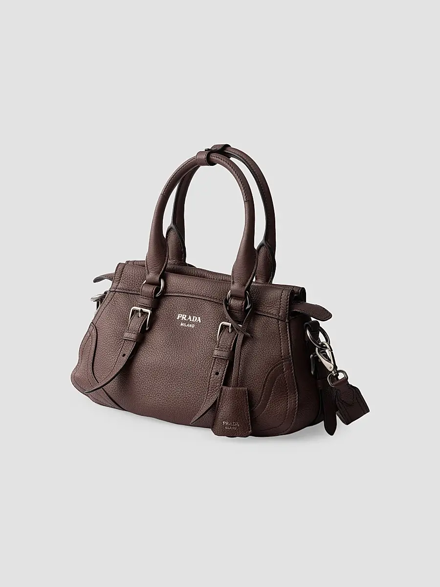 Prada Women's Large Leather Tote Bag | Thumbnail 2 Prada Women's Large Leather Tote Bag | Thumbnail 2