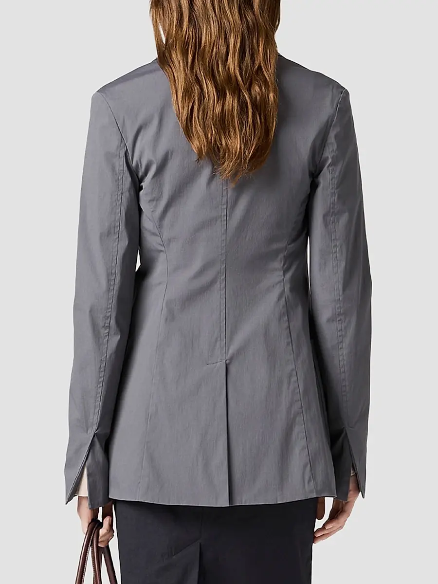 Miu Miu Women's Washed Stretch Poplin Jacket | Thumbnail 4