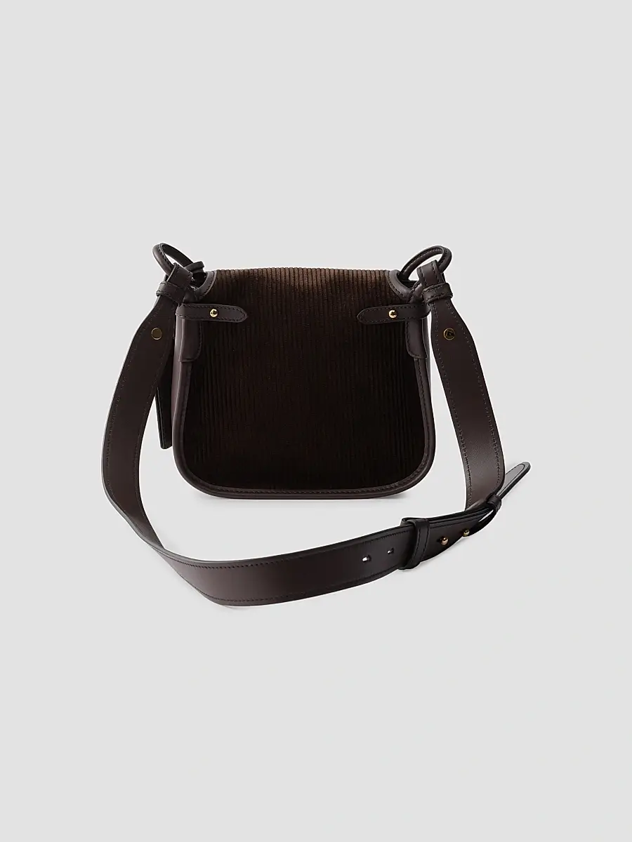 Prada Women's Corsaire Corduroy and Leather Mini Shoulder Bag | Thumbnail 3 Prada Women's Corsaire Corduroy and Leather Mini Shoulder Bag | Thumbnail 3