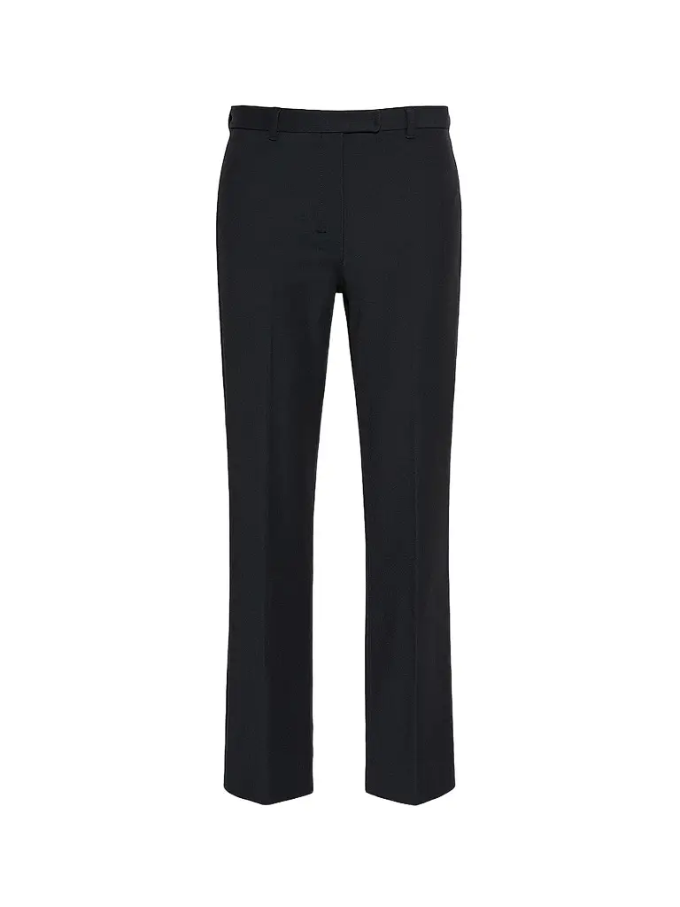 Max Mara Women's Stretch Cotton Blend Trousers - Midnight Blue - Size 16 | Image 1 Max Mara Women's Stretch Cotton Blend Trousers - Midnight Blue - Size 16 | Image 1
