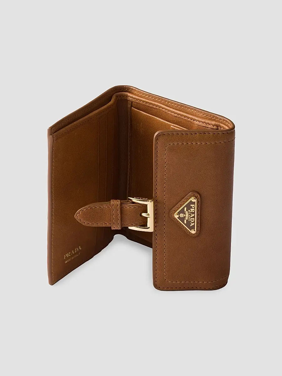 Prada Women's Small Nappa Leather Wallet | Thumbnail 4 Prada Women's Small Nappa Leather Wallet | Thumbnail 4