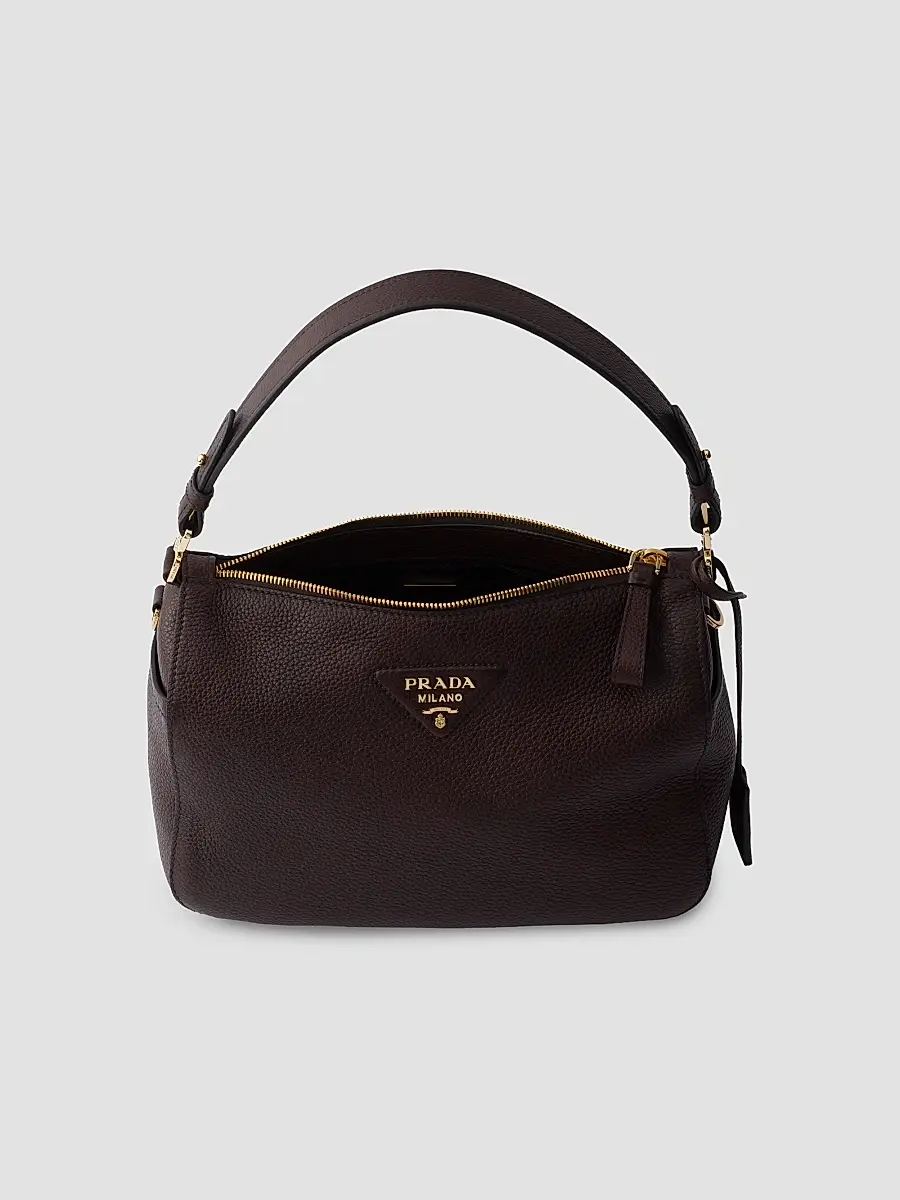 Prada Women's Medium Leather Shoulder Bag | Thumbnail 4 Prada Women's Medium Leather Shoulder Bag | Thumbnail 4