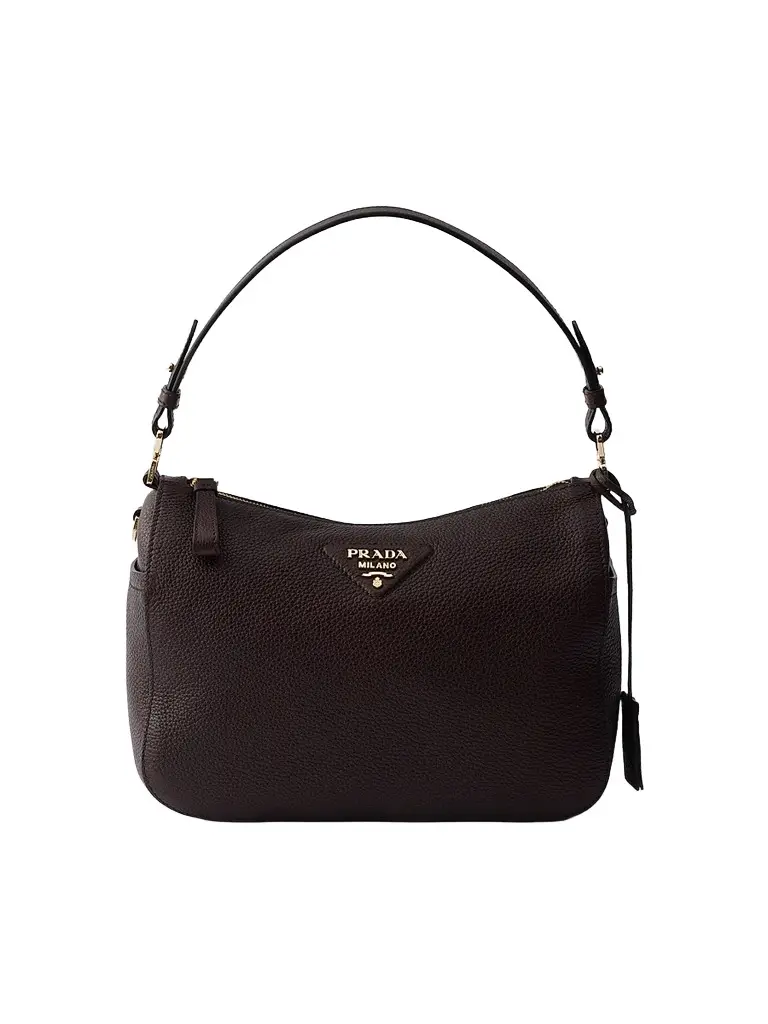 Prada Women's Leather Shoulder Bag - Brown | Image 1 Prada Women's Leather Shoulder Bag - Brown | Image 1