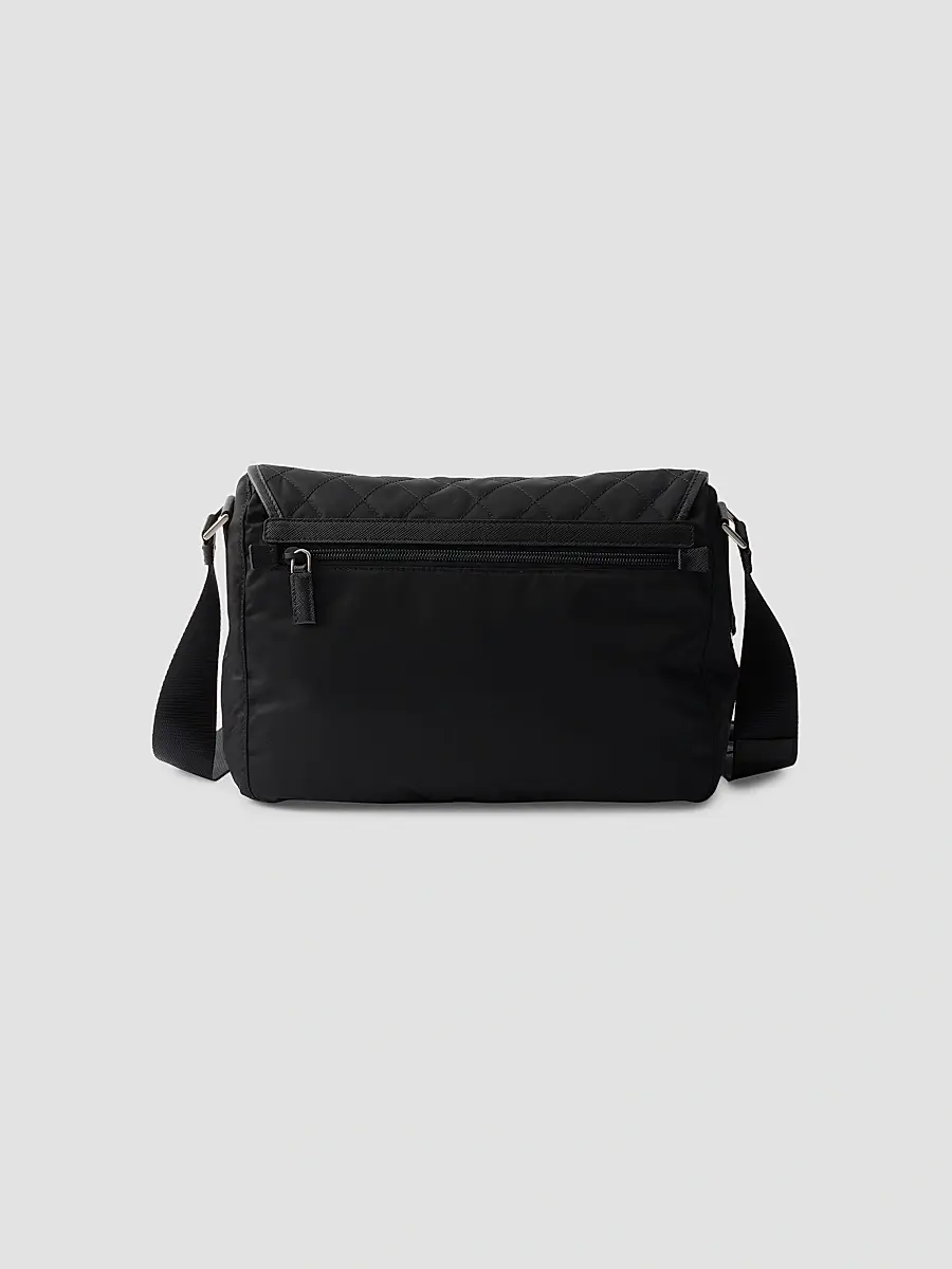 Prada Women's Large Quilted Nylon Shoulder Bag | Thumbnail 3 Prada Women's Large Quilted Nylon Shoulder Bag | Thumbnail 3