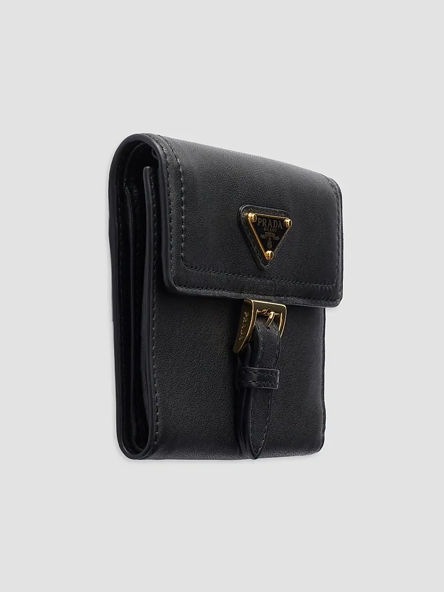 Prada Women's Small Nappa Leather Wallet | Thumbnail 4 Prada Women's Small Nappa Leather Wallet | Thumbnail 4