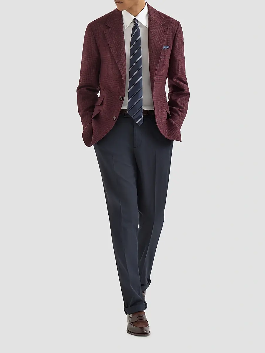 Brunello Cucinelli Men's Garment Dyed Italian Fit Trousers | Thumbnail 6 Brunello Cucinelli Men's Garment Dyed Italian Fit Trousers | Thumbnail 6
