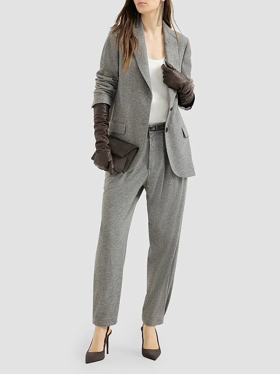 Brunello Cucinelli Women's Stretch Silk Satin Top | Thumbnail 6 Brunello Cucinelli Women's Stretch Silk Satin Top | Thumbnail 6