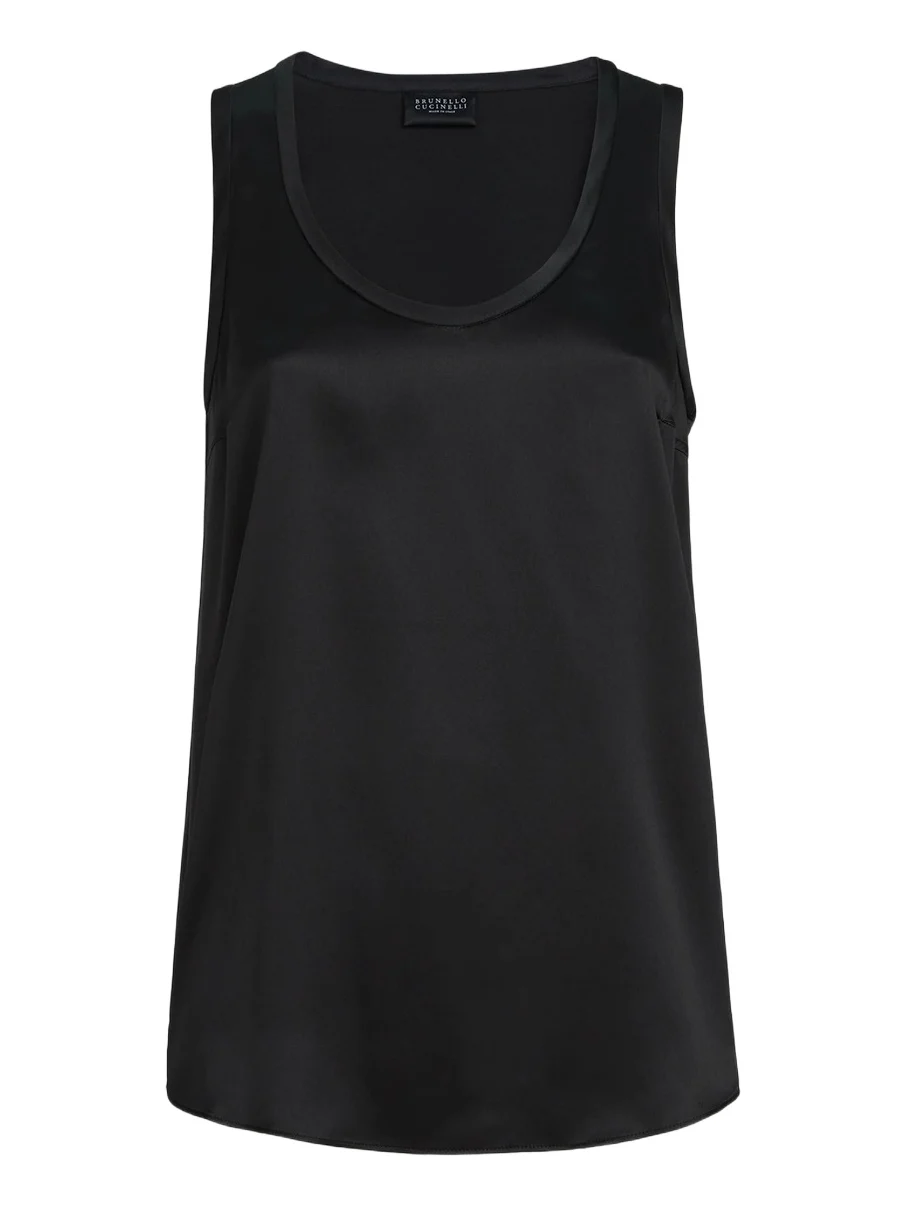 Women's Stretch Silk Satin Top Women's Stretch Silk Satin Top