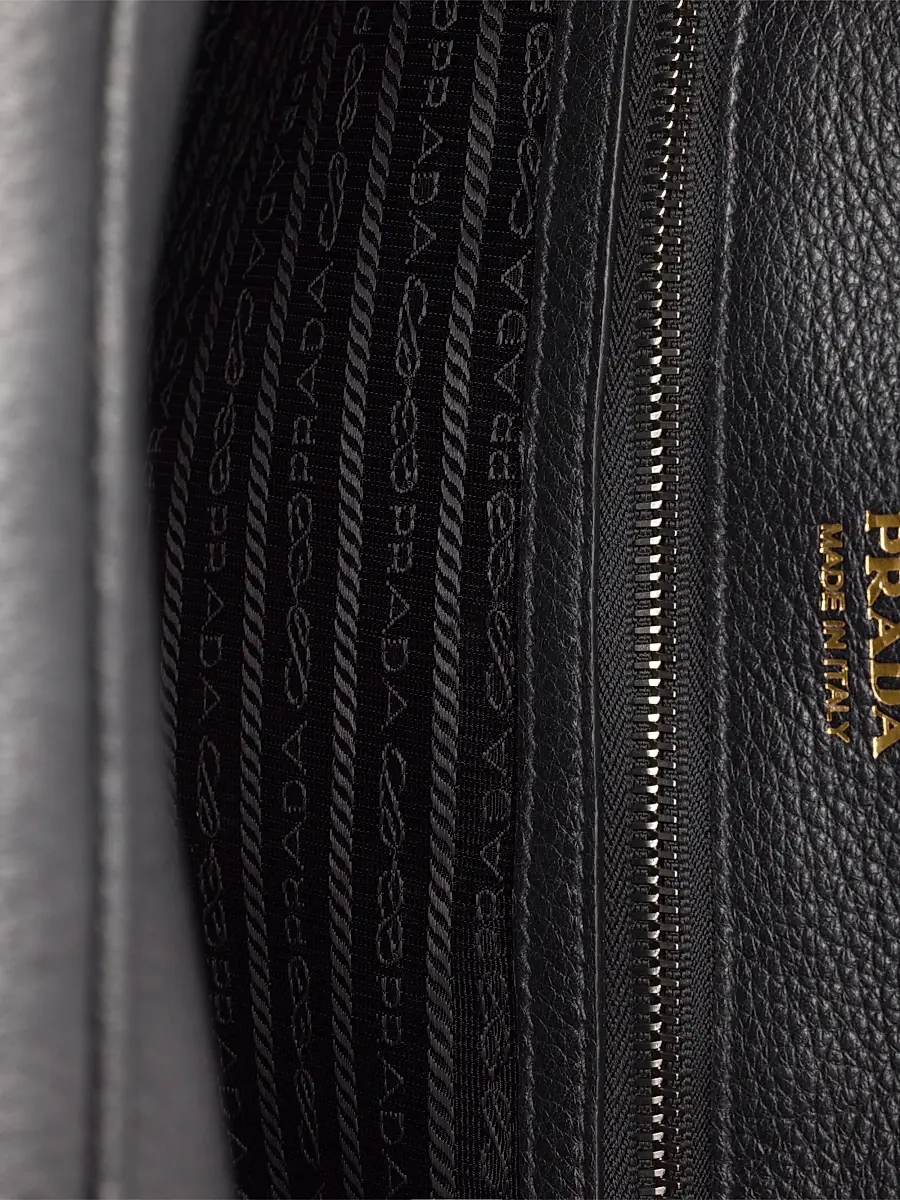 Prada Men's Leather Duffel Bag | Thumbnail 5 Prada Men's Leather Duffel Bag | Thumbnail 5