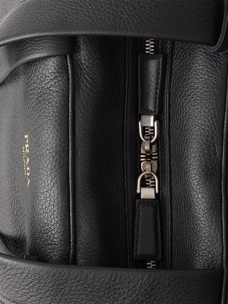 Prada Men's Leather Duffel Bag | Thumbnail 7 Prada Men's Leather Duffel Bag | Thumbnail 7