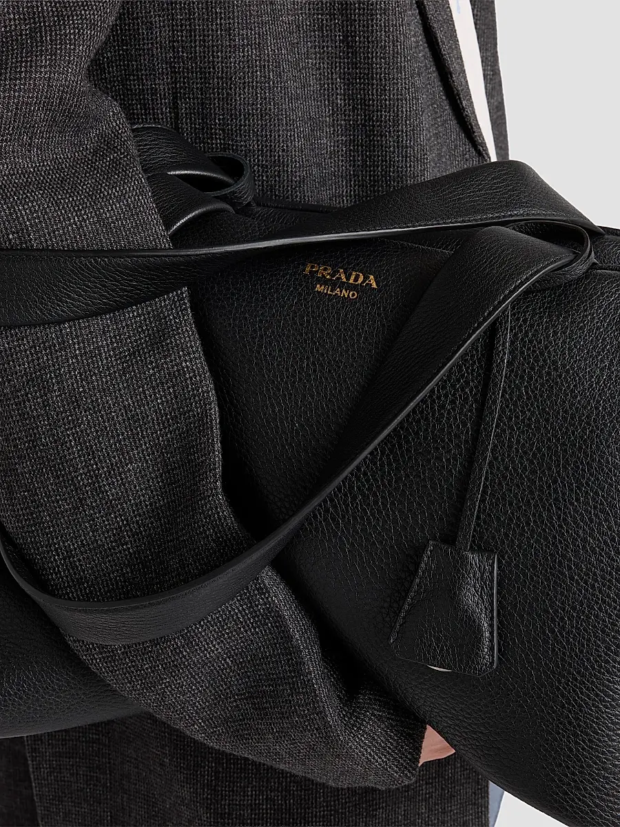 Prada Men's Leather Duffel Bag | Thumbnail 8 Prada Men's Leather Duffel Bag | Thumbnail 8