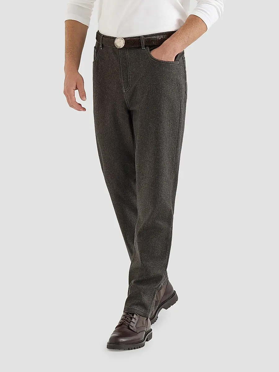 Brunello Cucinelli Men's Virgin Wool Flannel Five-Pocket Trousers | Thumbnail 2 Brunello Cucinelli Men's Virgin Wool Flannel Five-Pocket Trousers | Thumbnail 2