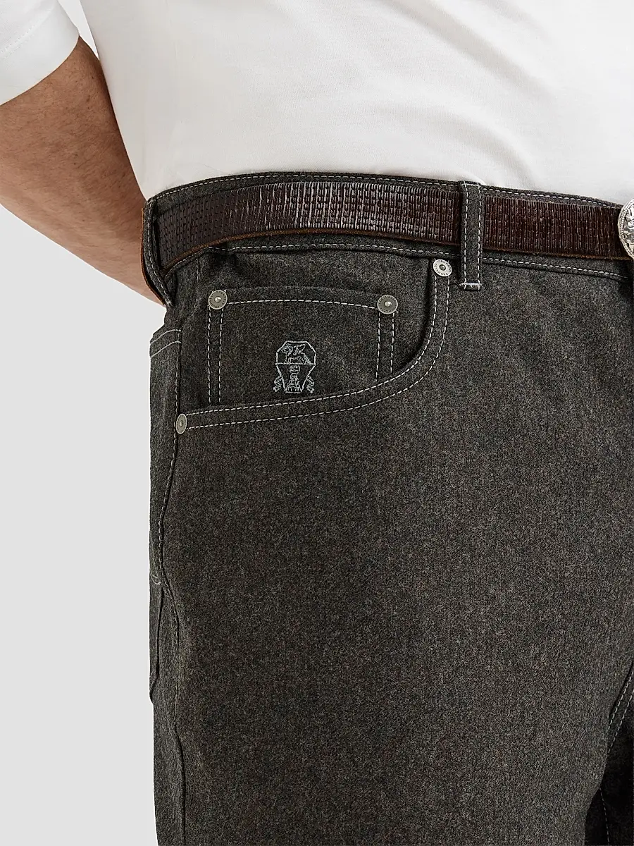 Brunello Cucinelli Men's Virgin Wool Flannel Five-Pocket Trousers | Thumbnail 5 Brunello Cucinelli Men's Virgin Wool Flannel Five-Pocket Trousers | Thumbnail 5