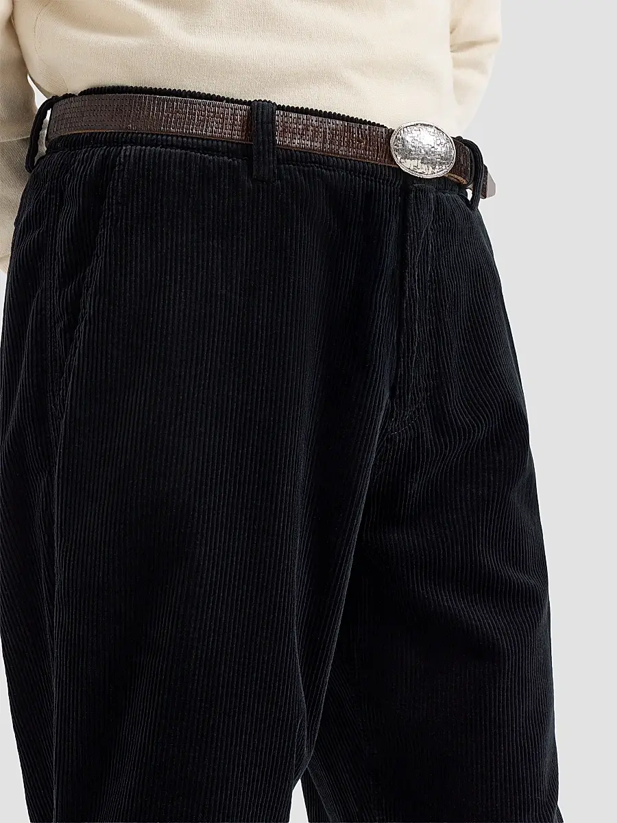 Brunello Cucinelli Men's Garment-Dyed Trousers in Cotton Corduroy - Black | Thumbnail 5