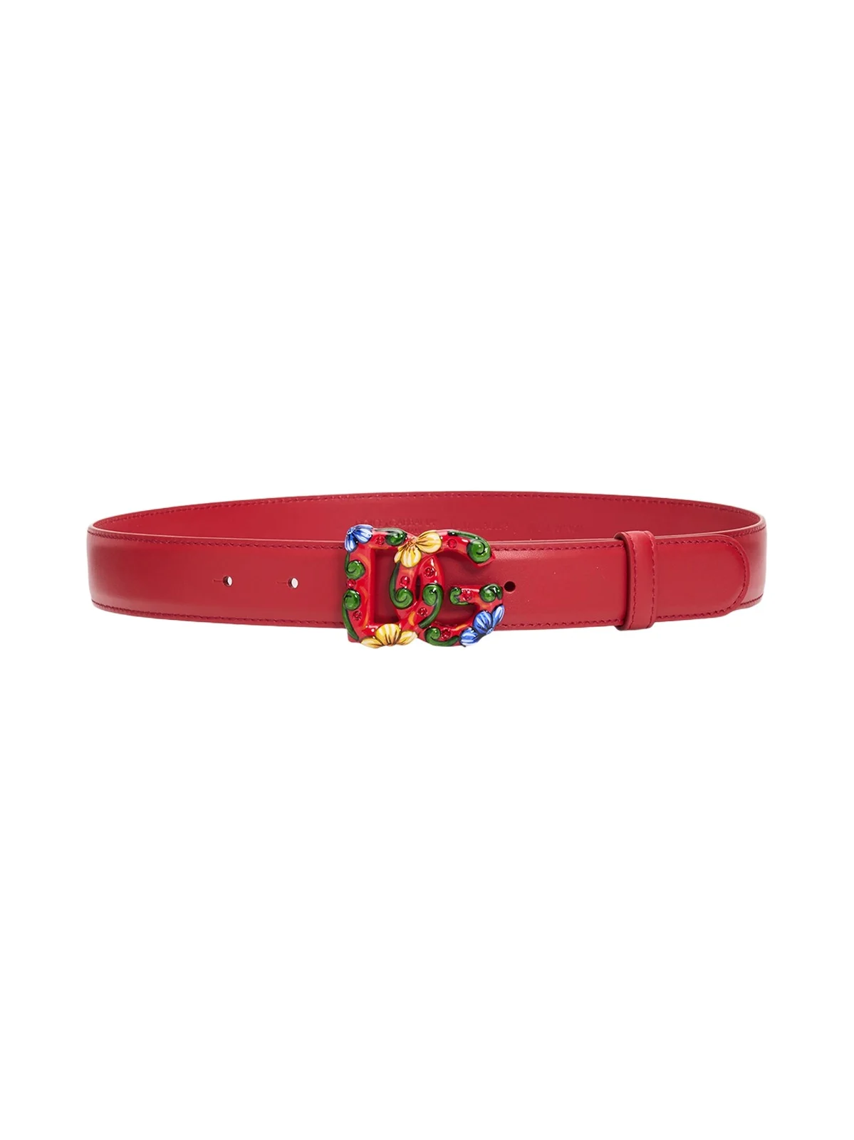 Dolce & Gabbana Women's Interlocking Logo Leather Belt