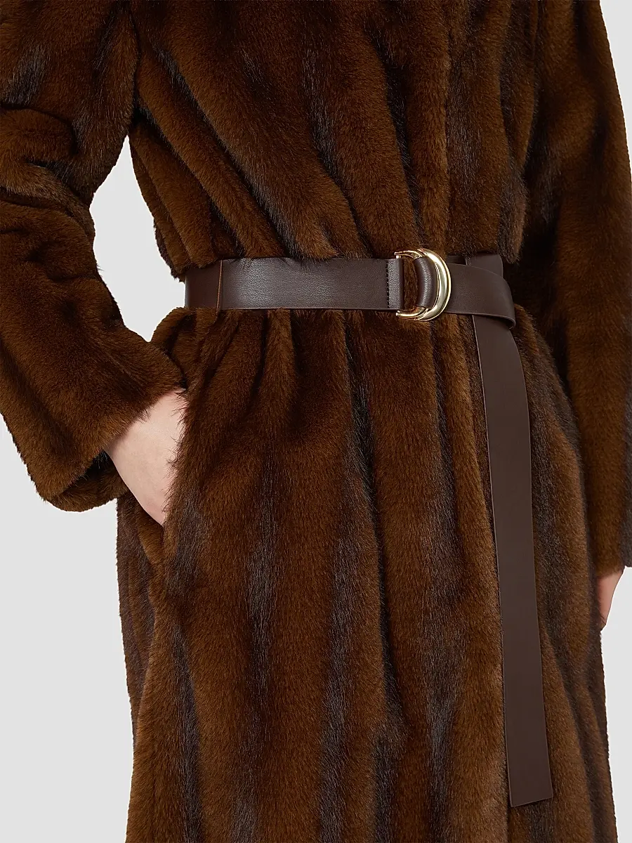 Max Mara Women's Fluffy Textured Long Coat | Thumbnail 5 Max Mara Women's Fluffy Textured Long Coat | Thumbnail 5