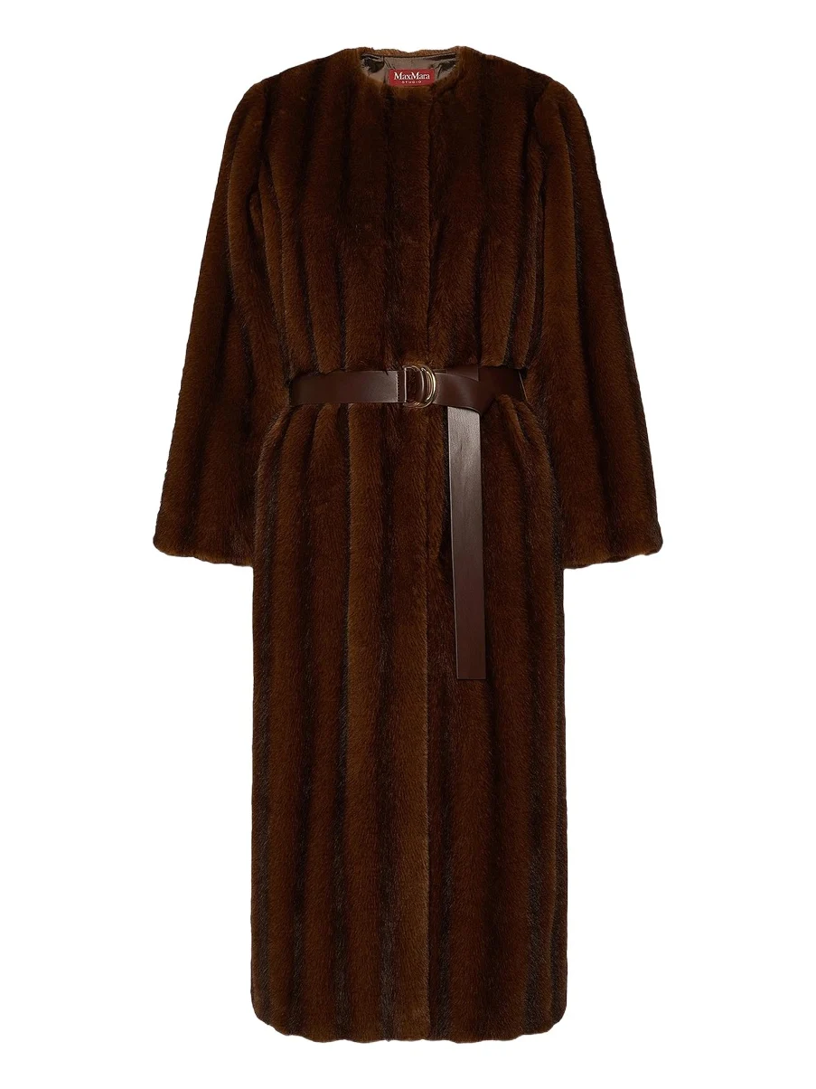 Max Mara Women's Fluffy Textured Long Coat