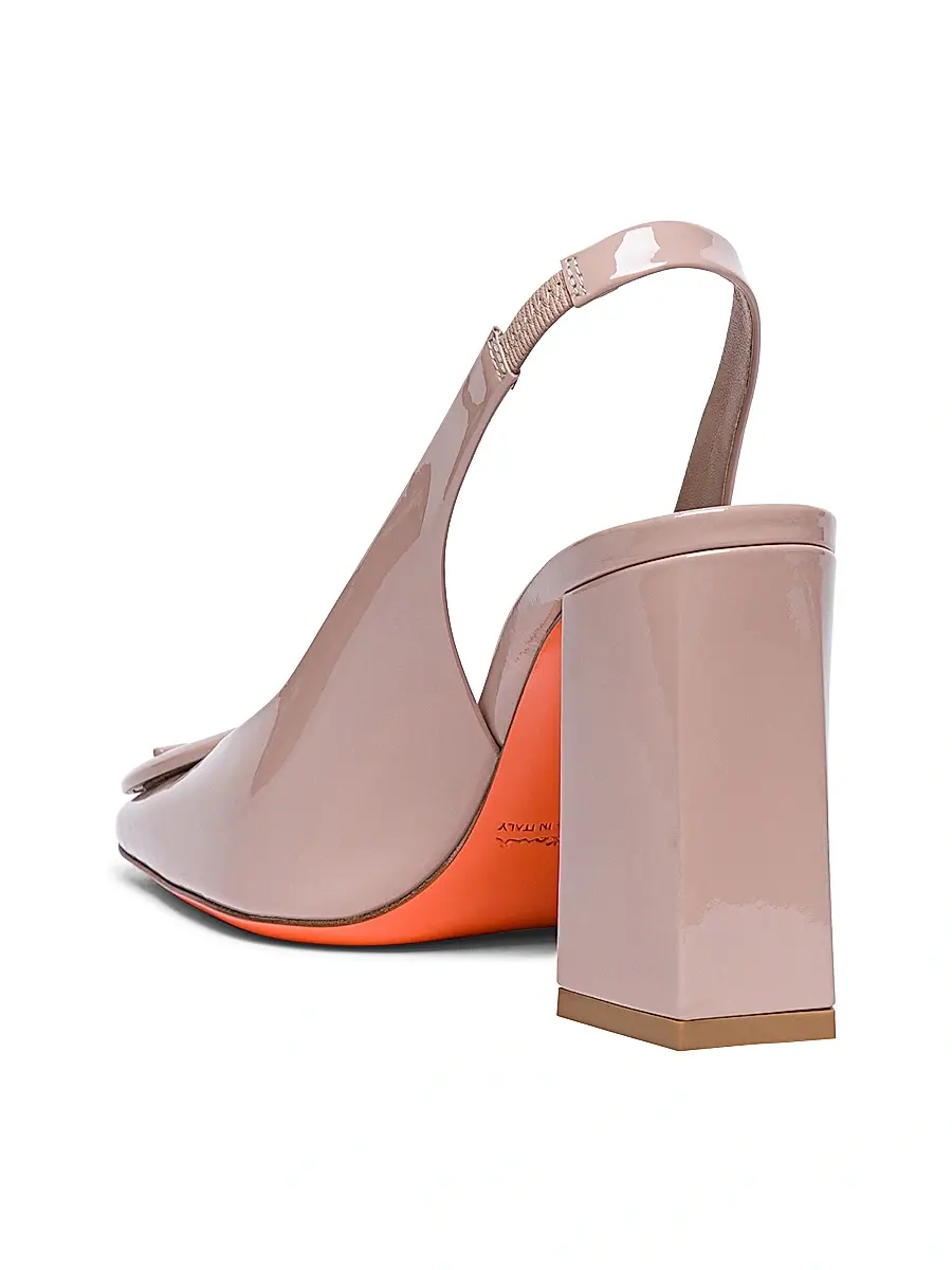 Santoni Women's Patent Leather Block-Heel Pumps | Thumbnail 3 Santoni Women's Patent Leather Block-Heel Pumps | Thumbnail 3