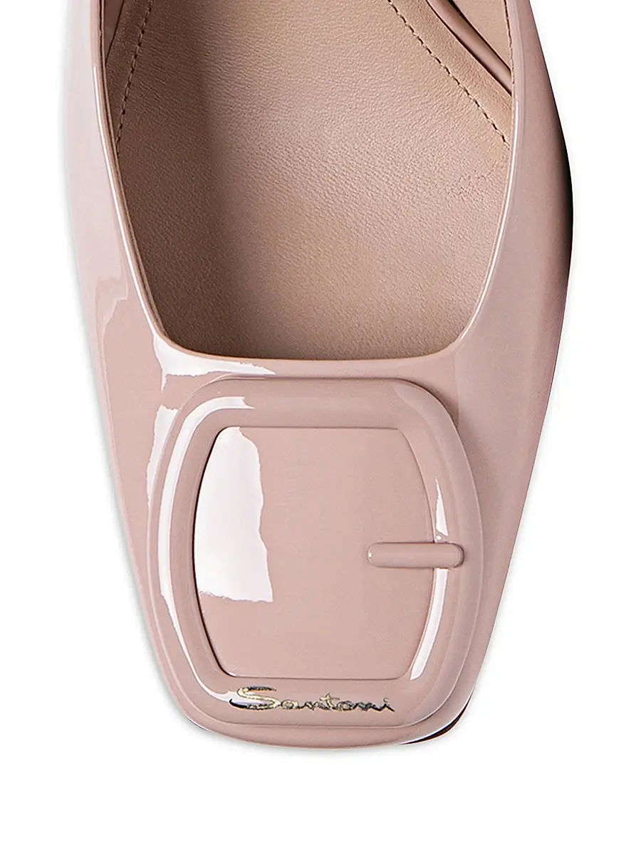 Santoni Women's Patent Leather Block-Heel Pumps | Thumbnail 4 Santoni Women's Patent Leather Block-Heel Pumps | Thumbnail 4