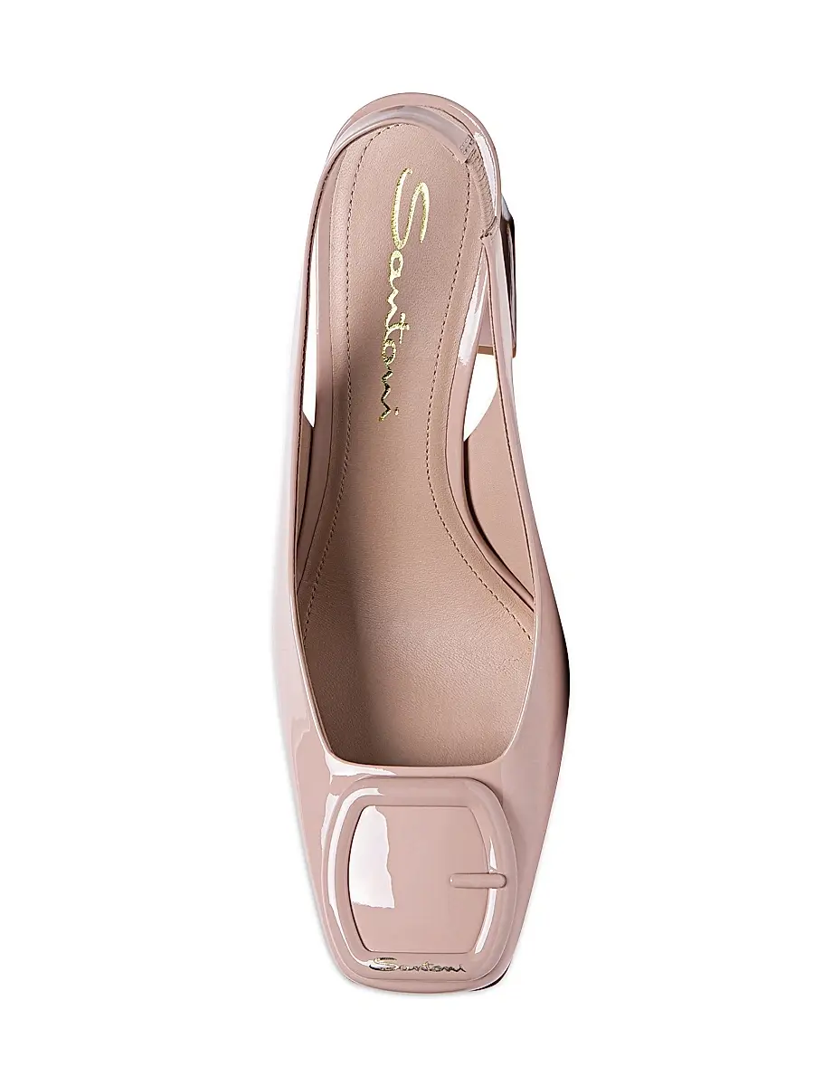 Santoni Women's Patent Leather Block-Heel Pumps | Thumbnail 5 Santoni Women's Patent Leather Block-Heel Pumps | Thumbnail 5