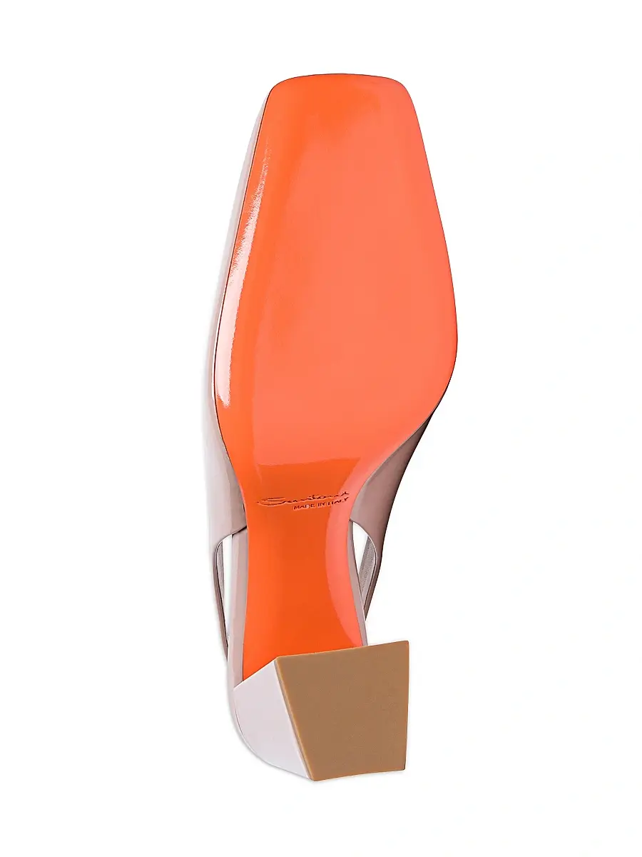 Santoni Women's Patent Leather Block-Heel Pumps | Thumbnail 6 Santoni Women's Patent Leather Block-Heel Pumps | Thumbnail 6