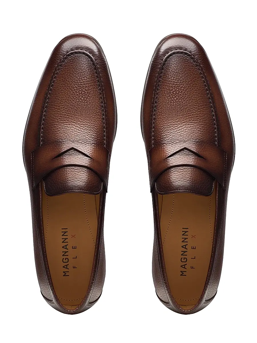 Magnanni Men's Diezma II Leather Penny Loafers | Thumbnail 3 Magnanni Men's Diezma II Leather Penny Loafers | Thumbnail 3