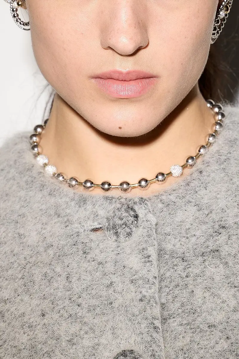 Rainbow K Diamond Ball Necklace | Thumbnail 2