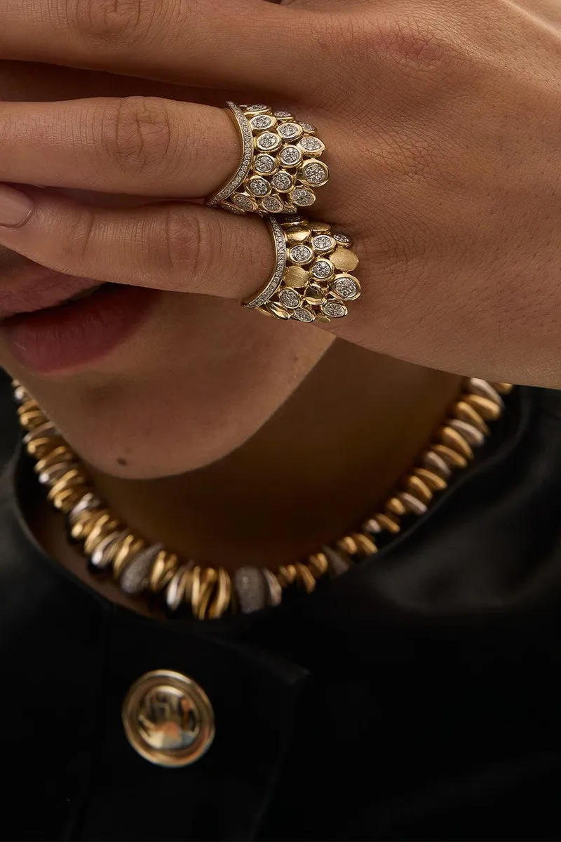 Rainbow K Diamond Full Pave Blossom Ring | Thumbnail 2