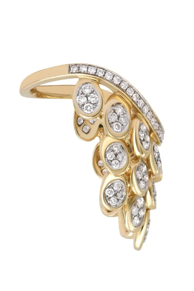 Rainbow K Diamond Full Pave Blossom Ring | Thumbnail 6
