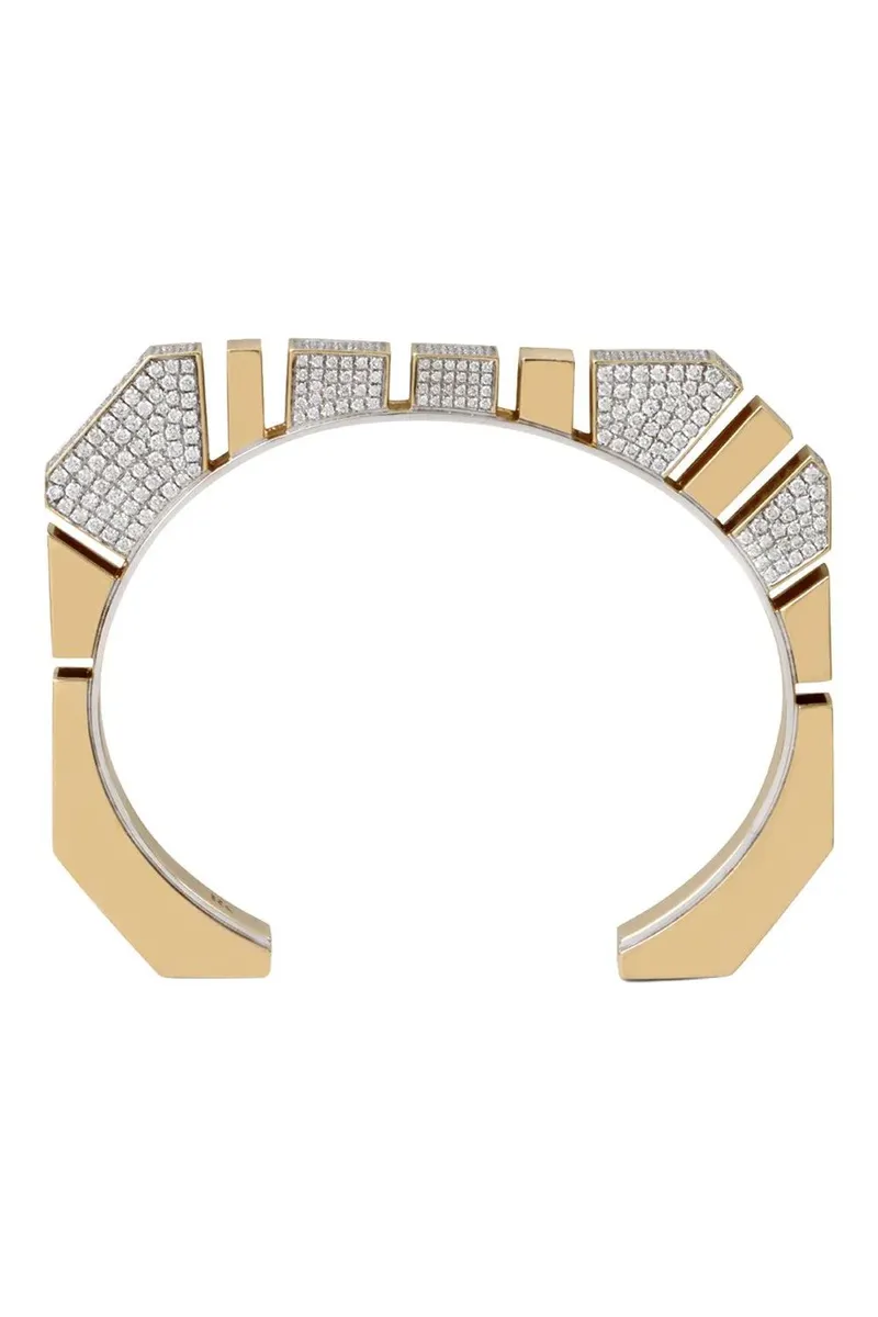 Rainbow K Diamond Full Pave Bold Bracelet | Thumbnail 5 Rainbow K Diamond Full Pave Bold Bracelet | Thumbnail 5