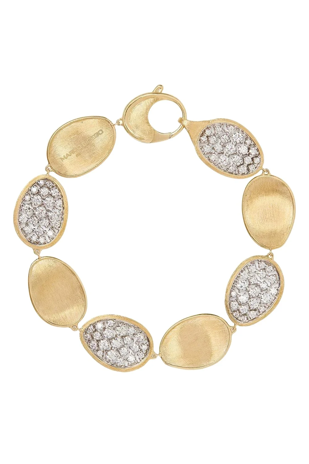 Diamond Lunaria Alternating Petal Bracelet Diamond Lunaria Alternating Petal Bracelet