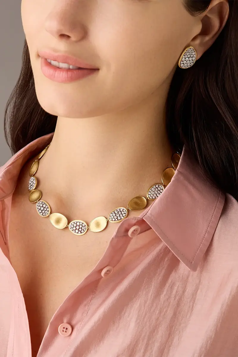 MARCO BICEGO Diamond Lunaria Alternating Petal Necklace | Thumbnail 2 MARCO BICEGO Diamond Lunaria Alternating Petal Necklace | Thumbnail 2